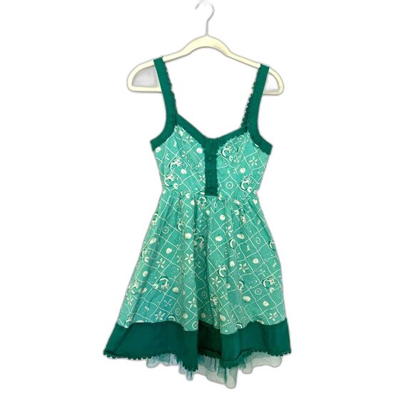 Disney Little Mermaid Women's Dress Retro Pinup Dapper Day 50s Teal Femme size S - Picture 1 of 4